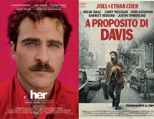 Inside Davis (A proposito di Davis) dei fratelli Coen vs Her (Lei) di Spike Jonze